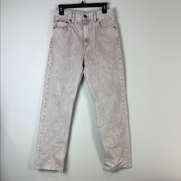 Calvin Klein Brown Cream Straight Leg Jeans Size 28 - Picture 2 of 10